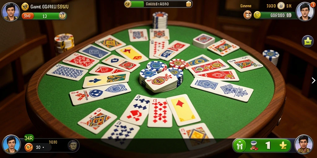 Tampilan gameplay Gaple yang seru dan interaktif di 34R.