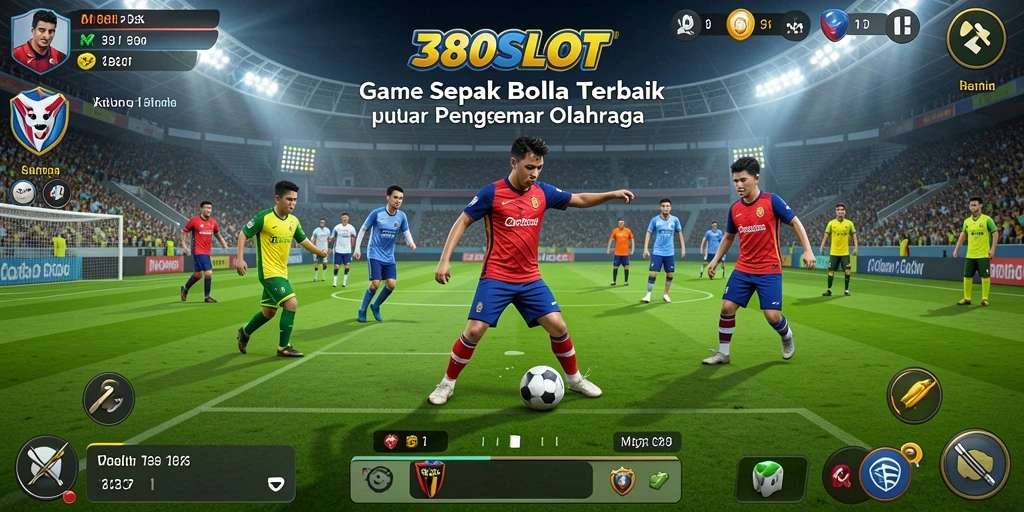 Tampilan menarik gameplay sepak bola 380SLOT yang seru.