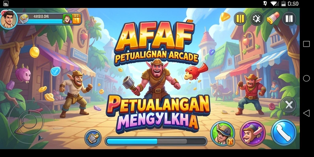 Tangkapan layar gameplay AFAF yang menampilkan aksi mendebarkan di level-level penuh tantangan.