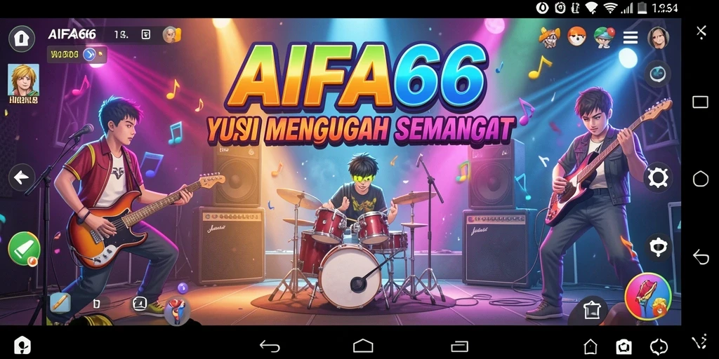 Tampilan gameplay AIFA66 yang penuh warna dan dinamis.