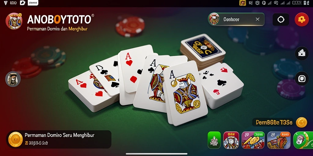 Screenshot gameplay ANOBOYTOTO menampilkan keseruan bermain Domino.