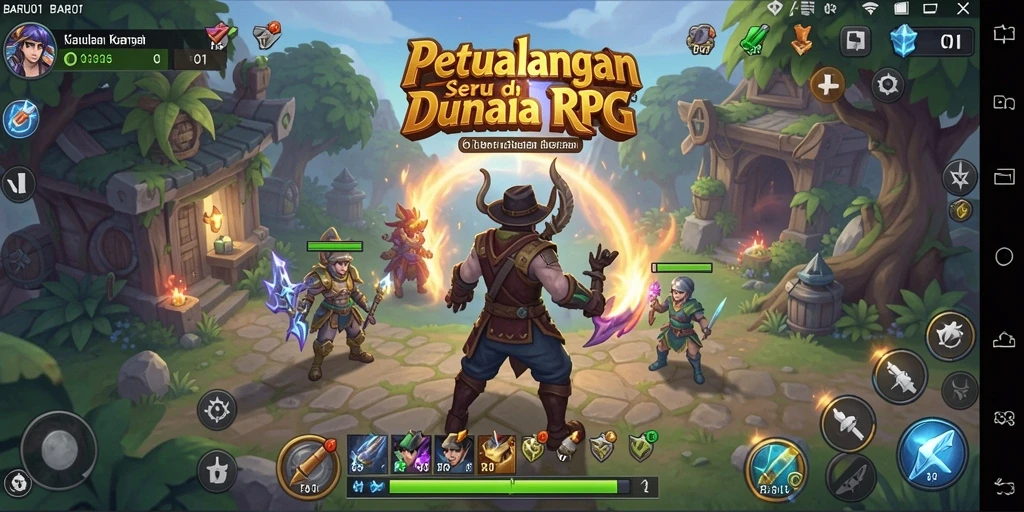 Tampilan gameplay seru dari BARU01 yang menggugah semangat petualangan.