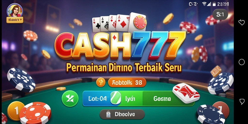 Tampilan menarik gameplay Domino di CASH777.