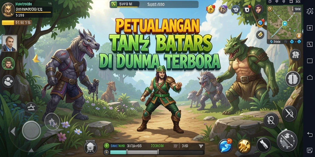 Gameplay DEWATOGEL yang menampilkan eksplorasi dunia terbuka.