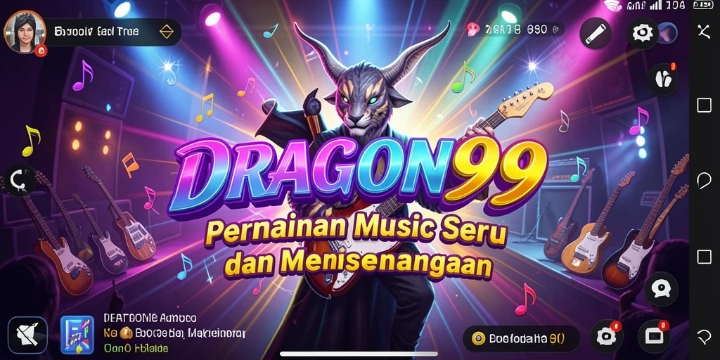 Tampilan gameplay seru DRAGON99 dengan berbagai genre musik.