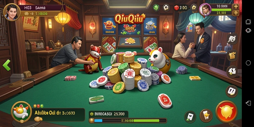 Screenshot utama H03 menampilkan gameplay menarik QiuQiu yang seru.