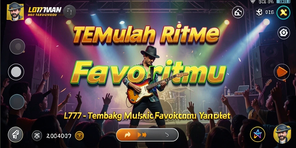 Screenshot gameplay L777 menunjukkan pengalaman menyenangkan dalam bermain musik.