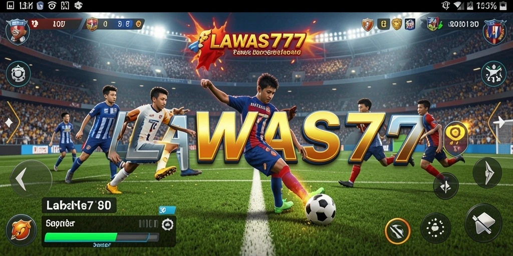 Tampilan gameplay <strong>LAWAS777</strong> dengan aksi olahraga yang mendebarkan.
