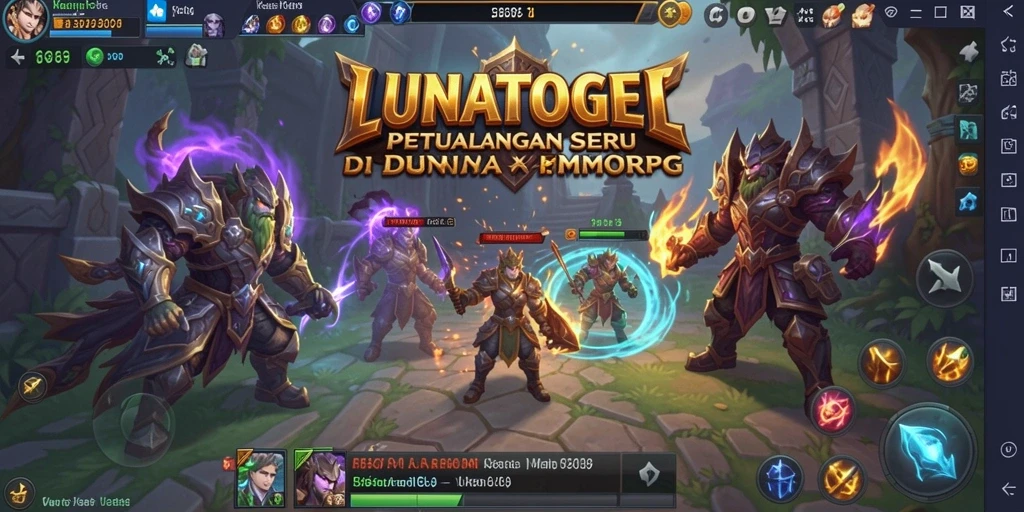 Gameplay seru dan imersif dari LUNATOGEL dalam dunia MMORPG.