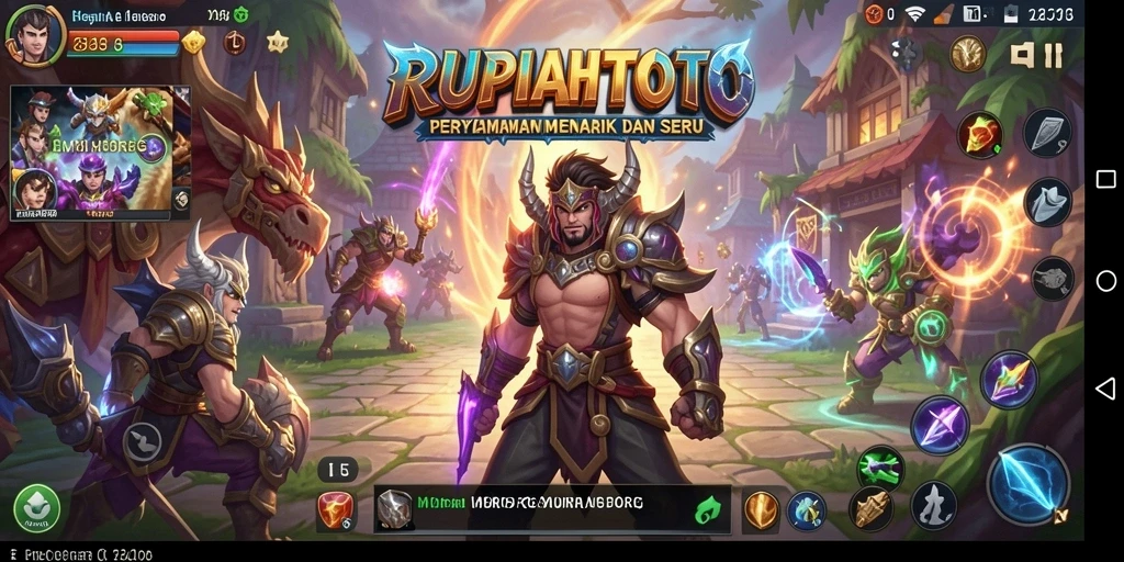 Screenshot utama RUPIAHTOTO menampilkan aksi seru dalam gameplay MMORPG.