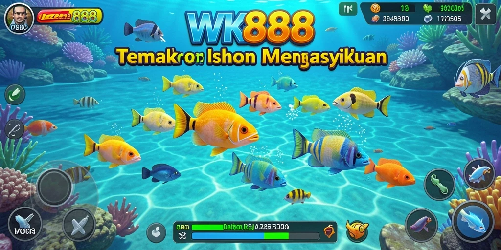 Gameplay seru dari game Tembak Ikan WK888.